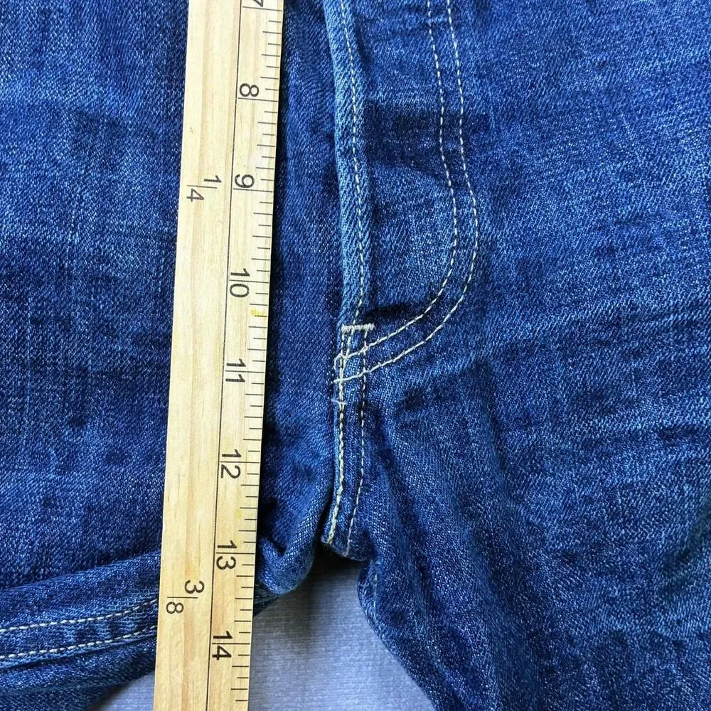 Levis 501 Jeans Men 40x27 Straight Button Fly Blue Medium Wash Classic Denim - Picture 8 of 9